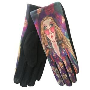 Women's Fall Winter Gloves Touch Screen Friendly Micro Suede Fashionista